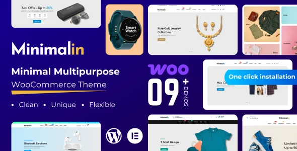 Minimalin – Minimal Multipurpose WooCommerce WordPress Theme
